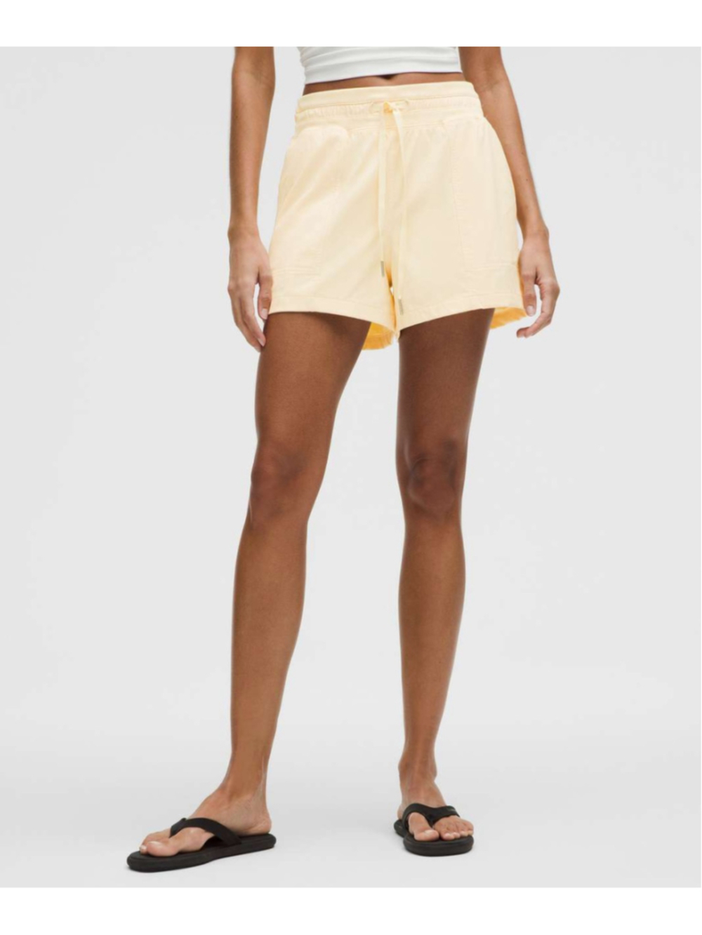 Women's Lululemon Dance Studio High-Rise Shorts Size 10 Yellow NEW